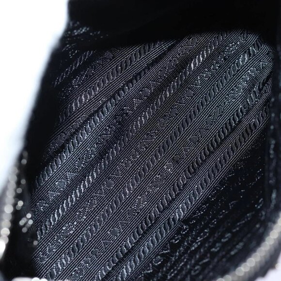 PRADA Chain Shoulder Bag Nylon 2way Black Auth - Picture 8 of 16